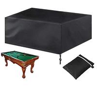 ELR Housse de table de billard de 2,2/2,7 m avec cordon de serrage, protection complète, anti-poussière et imperméable pour table de billard (taille M (2,4 m) : 2,6 x 1,3 x 0,8 m/259,1 x 134,6 x 81,3