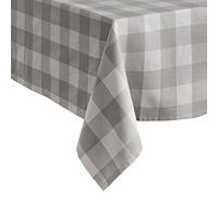 Elrene Home Fashions Buffalo Check, Coton, Gris/Blanc, 152,4 x 304,8 cm (Nappe)