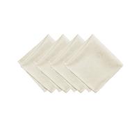 Elrene Home Fashions Caiden Elegance Lot de 4 Serviettes damassées, 43 x 43, Ivoire