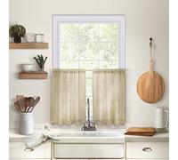Elrene Home Fashions Cameron Lot de 2 Rideaux en Lin 76,2 x 61 cm chacun