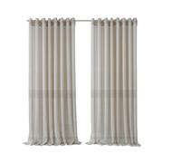 Elrene Home Fashions Carmen Panneau de Rideau de fenêtre Extra Large pour intérieur/extérieur Motif œillets Naturel 114 x 84 cm