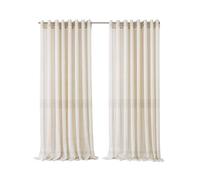 Elrene Home Fashions Carmen Rideau à œillets Extra-Large résistant aux intempéries pour intérieur/extérieur avec Embrasse Assortie pour Porche, pergola, Patio, terrasse, 299,1 x 213,4 cm (l x L