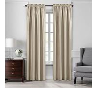 Elrene Home Fashions Colette Rideau occultant Imitation Soie Ivoire 132 x 274 cm
