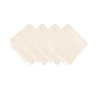Elrene Home Fashions Continental Lot de 4 Serviettes de Table en Tissu résistant à l'eau et aux Taches Ivoire 43,2 x 43,2 cm