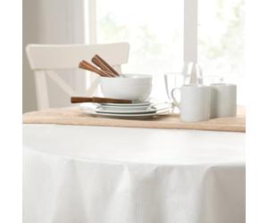 Elrene Home Fashions Deluxe Heavy Duty Table Pad Protector matelassé Flanelle Dos, Blanc, 70 inches Round