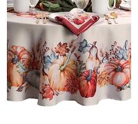Elrene Home Fashions Nappe Ovale Botanical Harvest Citrouille 152,4 x 213,4 cm
