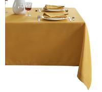 Elrene Home Fashions Nappe Table Rectangulaire en Tissu avec Bordure à Œillets, Jaune Doré 152,4 x 213,4 cm