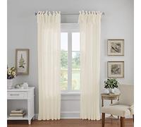 Elrene Home Fashions Rideau de fenêtre Simple en Polyester, Ivoire, 132,1 x 274,3 cm (1 Panneau)
