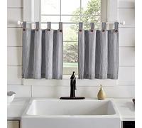 Elrene Home Fashions Tucker Lot de 2 étages de Cuisine et de Bain Motif Rayures Noir 76 x 91 cm
