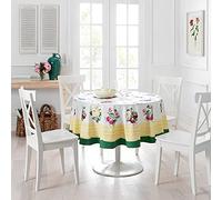 Elrene Home Fashions Villeroy & Boch French Garden Nappe ronde pour table de salle à manger Multicolore 178 cm