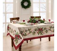 Elrene Home Fashions Villeroy & Boch Nappe rectangulaire de Noël et Guirlande de Noël 152,4 x 365,8 cm