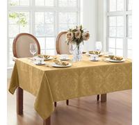 Elrene Nappe damassée en Polyester, doré, 152,4 x 259,1 cm, rectangulaire/rectangulaire