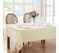 Elrene Nappe damassée, Polyester, Ivoire, 152,4 x 213,4 cm
