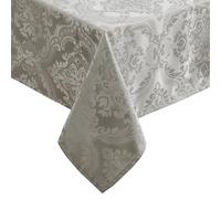Elrene Nappe damassée rectangulaire en Polyester, argenté, 213,4 x 152,4 cm
