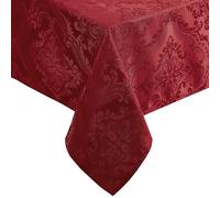 Elrene Nappe damassée rectangulaire en Polyester, Rouge, 259,1 x 152,4 cm