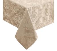 Elrene Nappe damassée rectangulaire en Polyester, Taupe, 132,1 x 177,8 cm