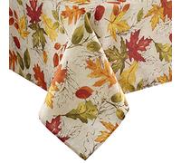 Elrene Tissu imprimé Automne, Polyester, Multicolore, 152,4 x 365,8 cm (Nappe)