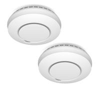 ELRO Connects FZ5002R Détecteur de Fumée sans Fil - Connectable - Testé Selon DIN EN14604 - avec capteur de Chaleur - 2 Pièces