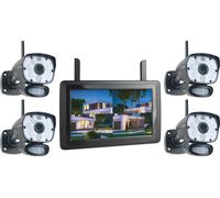 ELRO CZ60RIPS-4 Kit de surveillance avec 4 caméras, vision nocturne couleur et application - 1080P HD