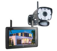 Elro Kit caméra de surveillance CZ60RIPS – Vision nocturne couleur, écran 9", application, 1080p HD