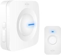 ELRO DB3000 Sonnette de Porte sans Fil - avec récepteur à Piles - 64 Mélodies - Distance sans Fil : 300m - Blanc