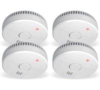 ELRO Détecteur de fumée FS1801 conforme à la norme européenne EN14604-4 pièces, lot de 4
