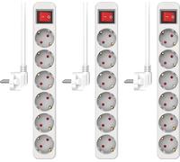 ELRO ES303 Multiprise 3 Prises avec câble de 1,5 m et Interrupteur - 3 Prises + USB + USB-C - Sécurité Enfant - Fiche Schuko - Maximum 3680 W - Certifié TÜV