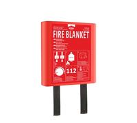 ELRO FB1212H Couverture Anti-feu 1,2 m x 1,2 m | Cuisine, Bureau, Barbecue, Camping, Sécurité d’Urgence | Conforme EN1869 | Boîtier Rigide | Fibre de Verre