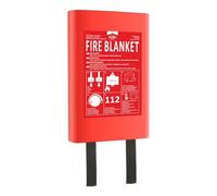 ELRO FB1812H Couverture Anti-feu 1,8 m x 1,2 m | pour recouvrir Les Personnes | Cuisine, Bureau, Barbecue, Camping, Sécurité d’Urgence | Conforme EN1869 | Boîtier Rigide | Fibre de Verre