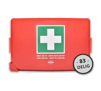 Elro First Aid2500 First Aid Kit B Medium - 83 pièces - Certifié EN13157 - Pour les lieux de travail, les associations et la maison - jusqu'à 50 personnes - Comprend une mallette rigide et un support