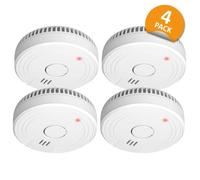 ELRO Détecteur de fumée FS1801 – Conforme EN14604 – Lot de 4