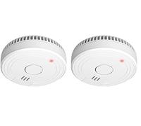 ELRO FS180111 Détecteur de fumée - Conforme à la Norme européenne EN14604, Blanc (Lot de 2)