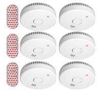 ELRO FS1805 | Kit d'alarme de fumée 6 pièces | Kit de Montage magnétique | Batterie de 5 Ans | Conforme à la Norme européenne EN14604 | Blanc | 6 pièces