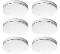 ELRO FS4610 | Détecteur de fumée 6 pièces | Le Détecteur de Fumée Le Plus Fin du Monde | Batterie 10 Ans | Conforme à la Norme Européenne EN14604 | Blanc | 6 Pièces