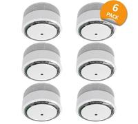 Elro Mini détecteur de fumée FS8010 – compact – batterie 10 ans – EN 14604 – 6 pièces blanc