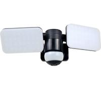 Elro LF70 Duo Lampe d'extérieur LED avec détecteur de mouvement - 2 x 10 W - 1200 LM - IP54 étanche - Noir