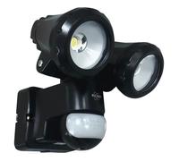 ELRO LF80 Lampe d'extérieur LED duo avec détecteur de mouvement - 2 x 10 W - 1200 LM - IP54 étanche - noir