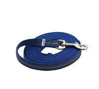 Elropet Laisse de recherche en caoutchouc sans dragonne Bleu 10 m