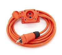 ELS Elektrotechnika 5 m de câble de rallonge en Caoutchouc de Construction avec 1 Prise IP44 16A 230V H07BQ-F 3G2,5mm2 avec Isolation épaisse en Caoutchouc EPR pour l'intérieur et l'extérieur.
