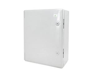 ELS Elektrotechnika Armoire de commande industrielle IP65 - Plaque de montage galvanisée - Verrouillage - Porte avec joint sur tout le pourtour - Boîtier mural - Boîtier vide en plastique ABS - 420 x