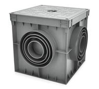 ELS Elektrotechnika Baie d'inspection - Baie de contrôle - Pour jardin, rue, cour - 200 x 200 x 200 cm - Avec couvercle - Pour jardin, route, cour