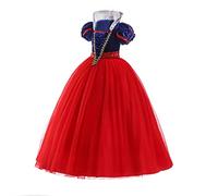 ELSA & ANNA Robe Princesse pour Filles - Déguisement Reine des Neiges pour Filles - Robe Princesse Filles pour Fêtes, Anniversaires, Déguisements & Halloween - Deguisement Robe de Princesse - 4-5 ans
