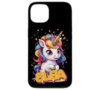 ELSA - Joli prénom de fille avec un licorne adorable Coque pour iPhone 13