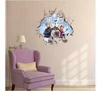 Elsa Olaf Équipe Sven Hans Frozen La princesse de glace avec des amis Chambre Amovible Mural Garderie Decal Décor Bébé Art Autocollant mural Autocollants Décoration Des gamins