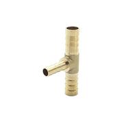 ELSAIL 4mm 5mm 6mm 8mm 10mm 12mm 14mm 16mm Type de té réduisant Le Tuyau en Laiton barbelé Tube raccord de Tuyau réducteur coupleur connecteur Adaptateur (Size : 19-12-19mm OD)