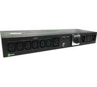 Elsist PDU 16A Power Distribution Unit 7 prises AC Rack 1.4U Black