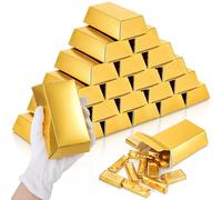 Elsjoy Lot de 50 boîtes de bar dorées en papier doré brillant pour casino, anniversaire, fête, friandises