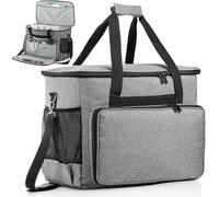 Elsjoy Sac de transport universel pour machine à coudre avec rembourrage amovible, étui de transport portable pour machine à coudre - Sac de rangement pour la plupart des machines standard