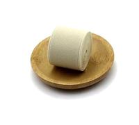 ELSKBRUN Bande élastique épaisse de Couleur de 5 mètres et 4cm de Large, pour Bricolage de sous-vêtements, Accessoires de Couture, Beige, 40mm