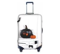 ELSMZXZD Housse de protection 3D Happy Halloween pour valise de voyage, housse de protection élastique, imperméable et résistante aux rayures, pour chariot de 45,7 à 81,3 cm, 3D, L, Organiseur de sac